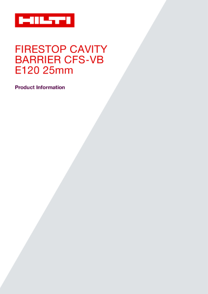 CFS-VB-E120 Technical Data Sheet