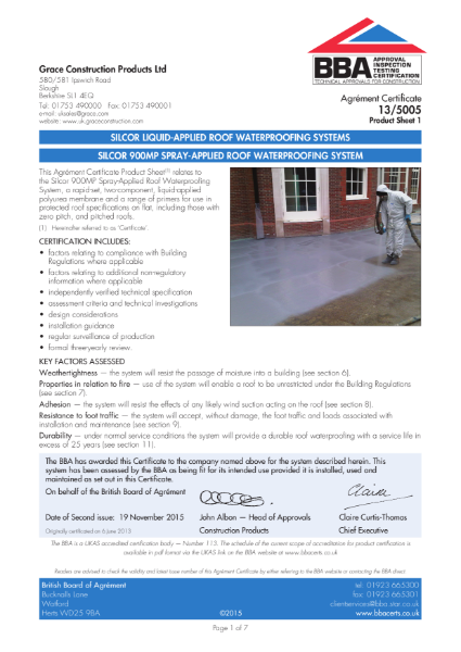 BBA Agrément Certificate