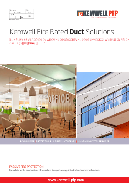 Kemwell PFP FP-900 Fire Rated Ductwork Systems - Nov 2022