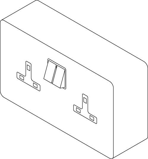 Health Care Twin Socket Outlet