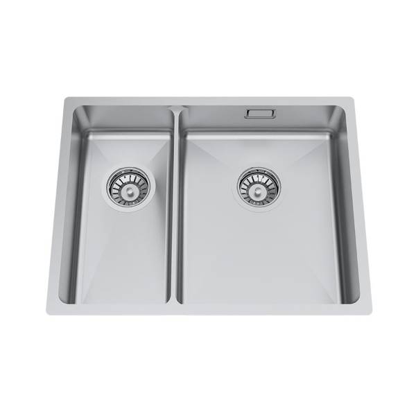Accessible Bowl and a Half Kitchen Sink Granberg ErgoSteel Trendline EST-53KH