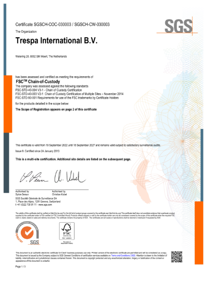 FSC® Chain of Custody