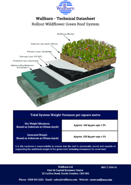 Datasheet - Extensive Wildflower Green Roof System