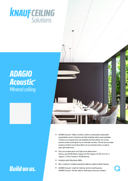 ADAGIO Acoustic+ datasheet