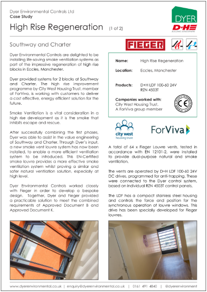 Natural & smoke ventilation at Southway and Charter