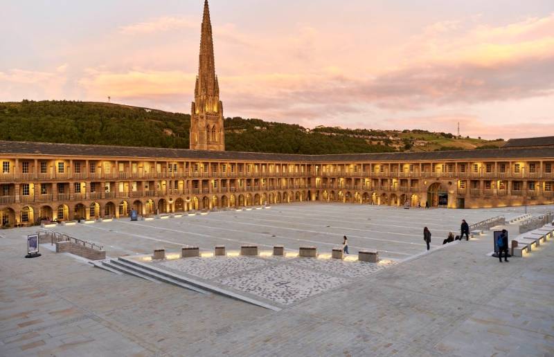 Halifax Piece Hall - Cast Iron Rainwater & Bespoke Planters