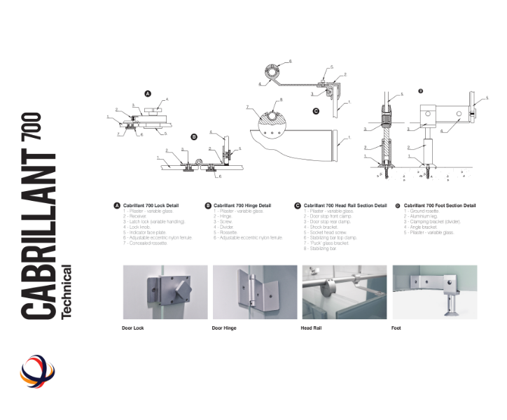 Cabrillant 700 Cubicles Technical Data