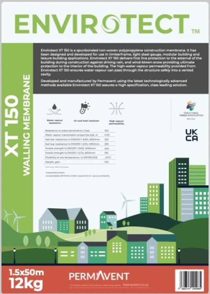 Envirotect XT 150 Walling Membrane 1.5 x 50m