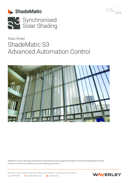 Data sheet - ShadeMatic S3 Datasheets - Advanced