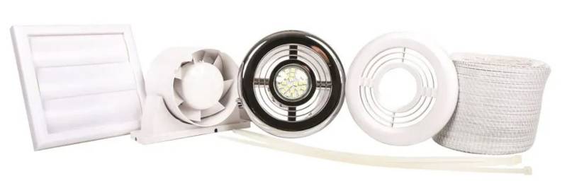 SY7688A - Shower Fan with LED Light And Timer