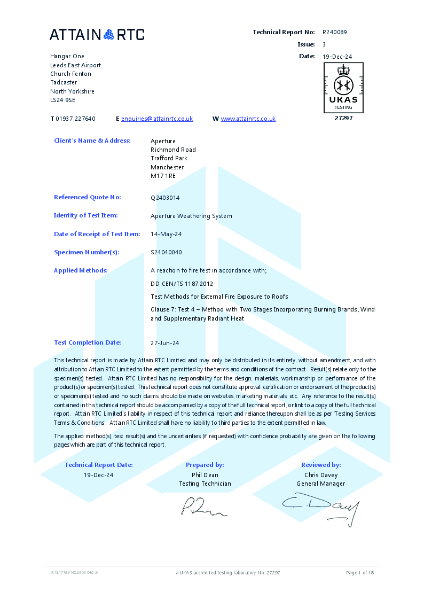 Samples set 1 - DD CEN TS 1187