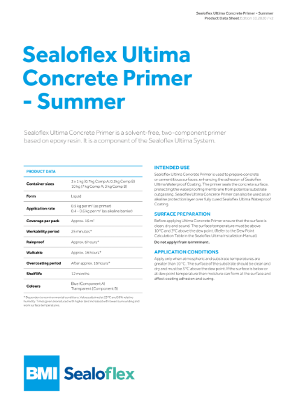 Sealoflex Ultima Concrete Primer - Summer