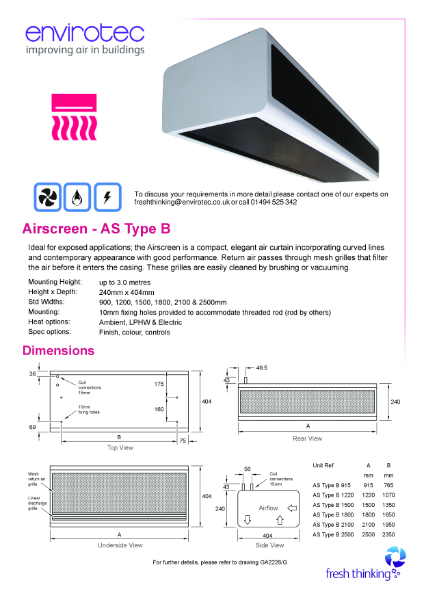 Airscreen - AS Type B