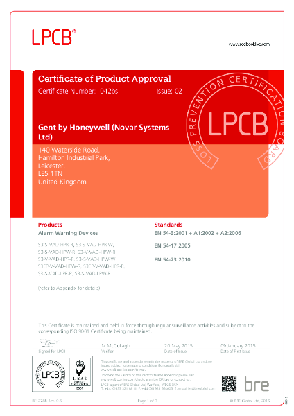 LPCB Certification 