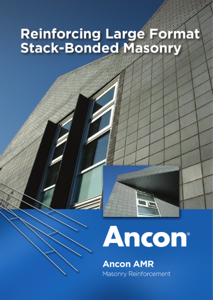 Reinforcing Large Format Stack-Bonded Masonry - Ancon AMR Masonry Reinforcement