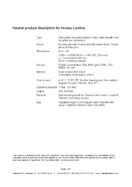 Niveau-Lowline_product-description_UK_v.1.0