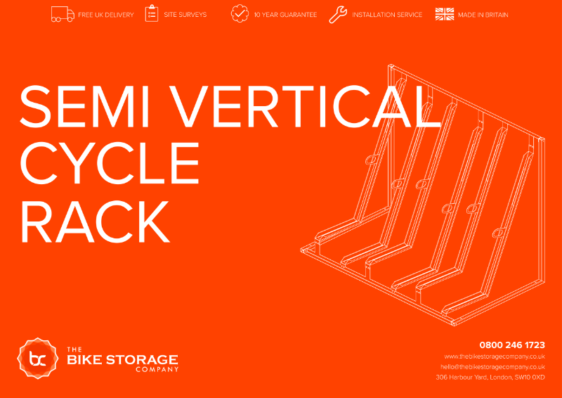 Semi Vertical Cycle Rack Information Sheet