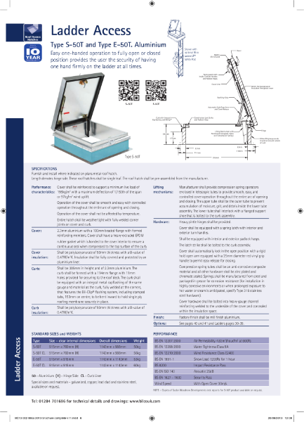 Ladder Access Roof Hatch