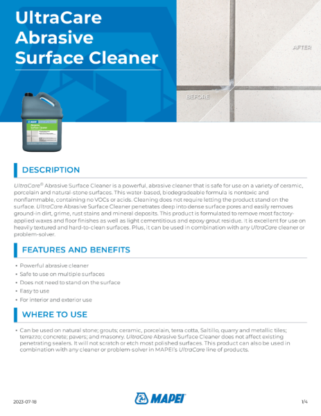 UltraCare Abrasive Surface Cleaner