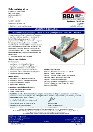 BBA Agrément Certificate