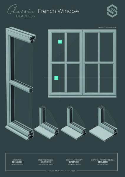Classic Beadless French Window Data Sheet