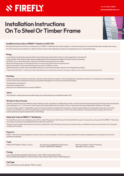 Membrane Installation Guide - WP & MB