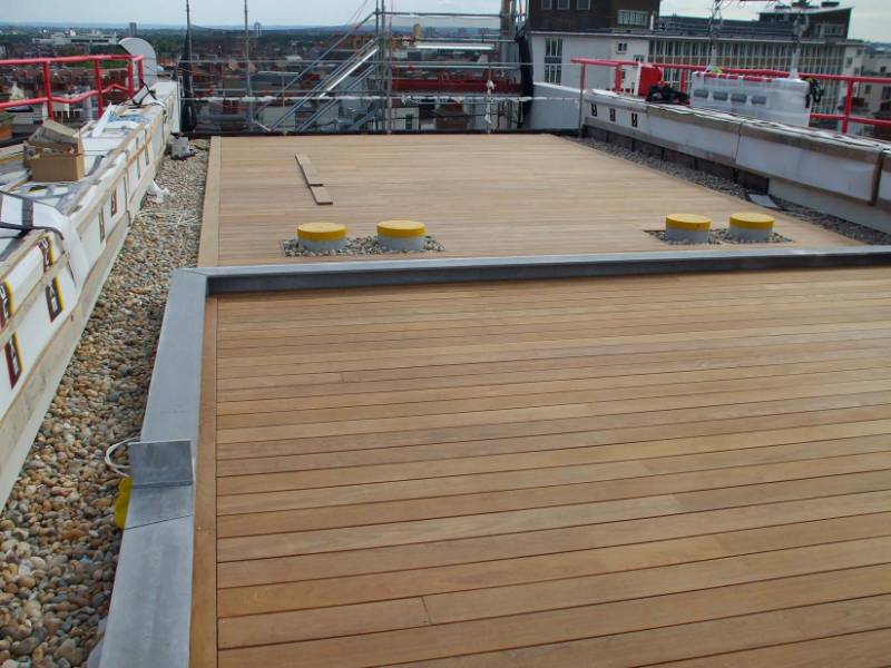 Roof terraces | Premium grade timber decking | Residential | Retail | London