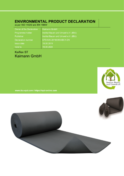 EPD for Kaiflex ST from Kaimann