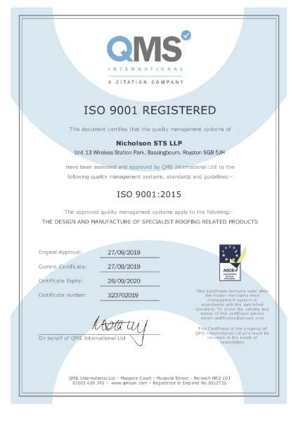 ISO 9001 registered