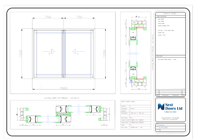 Serving window example drawing