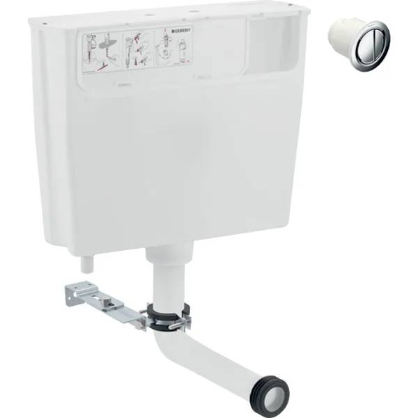 Geberit low-height concealed cistern, 6 / 3 litres, remote flush actuation type 01 - Low-Height Concealed Cistern
