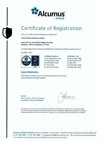 ISO 9001:2015 Certificate