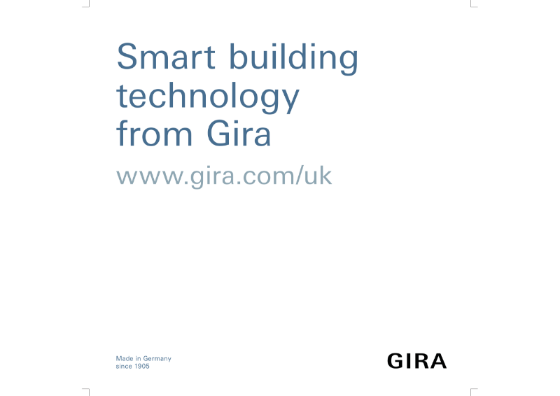 Gira Smart Building Overview