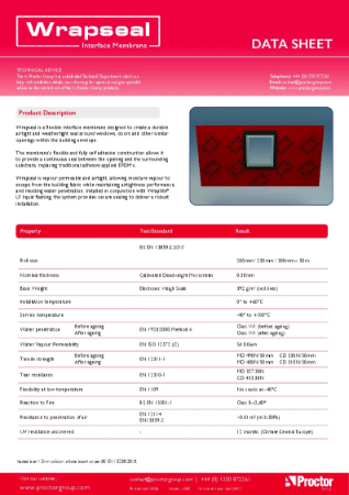 Wrapseal - Data Sheet