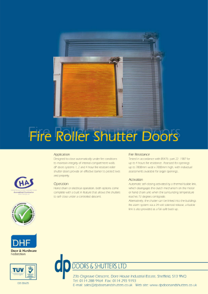 Fire Roller Shutter Door