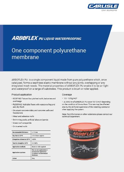 ARBOFLEX® PU Data Sheet