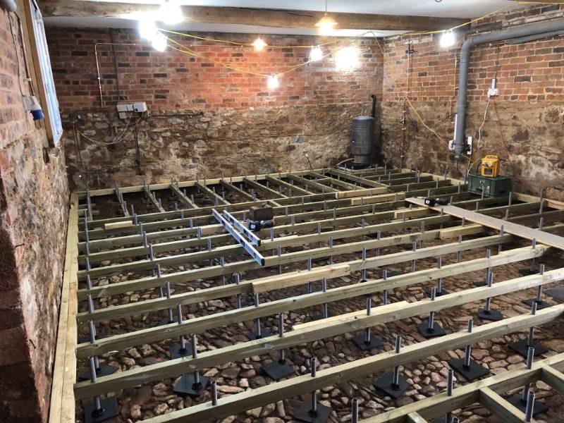 Revitalizing a Historic Cider Mill Cellar with SubFloor Raised Flooring