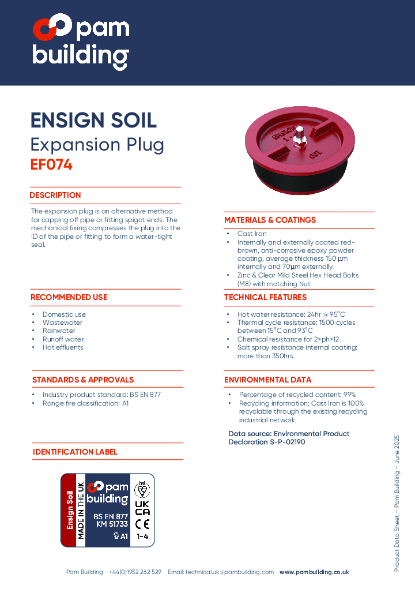 EF074 - Expansion Plug