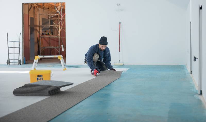 CB Hounslow United FC - F. Ball Help Install Premier League Flooring in Charity Football Club Build