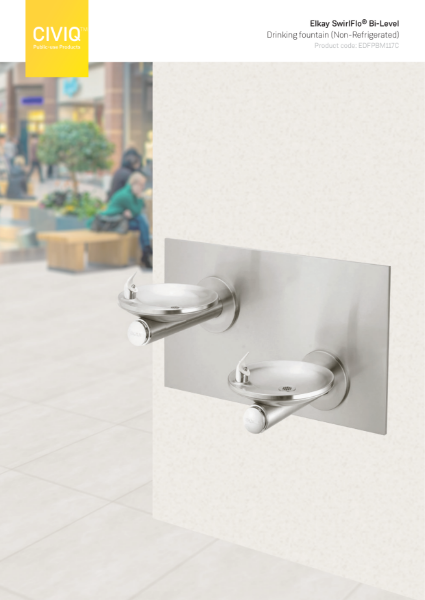 Elkay® SwirlFlo® Bi-Level Drinking Fountain (Non-Refrigerated)