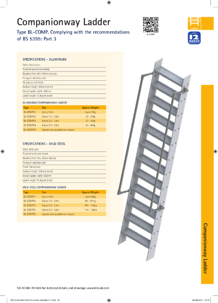 Companionway Ladder TYPE BL-COMP