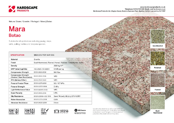 Mara Botao Hardscape Datasheet