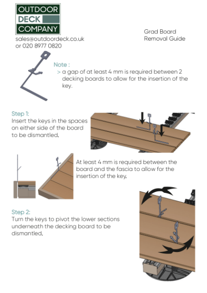 Grad Board Removal Guide