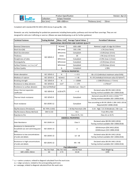 Eclipse Porcelain Paving TDS Apr 21