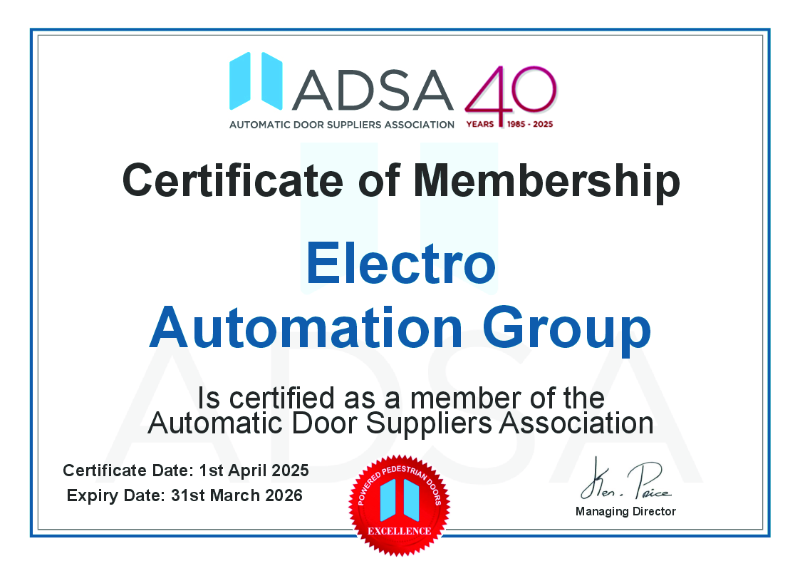 ADSA Certificate of Membership