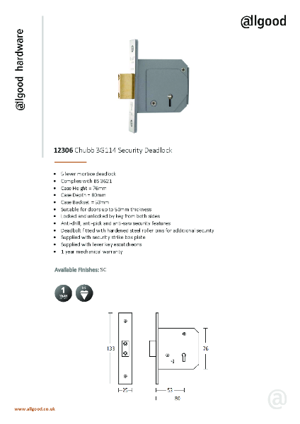 12306-Datasheet Iss03