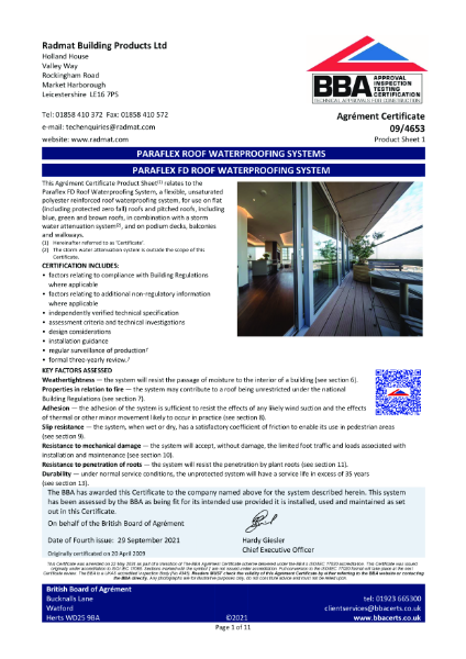 BBA-09_4653-Paraflex-FD Waterproofing Systems