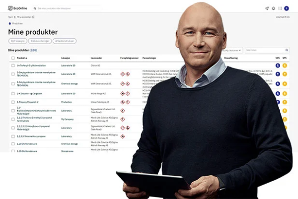Programvare for Kjemikaliehåndtering: EcoOnline Chemical Manager