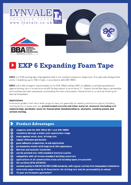 EXP6 Expanding Foam Tape