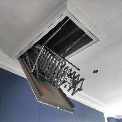 Fire-Rated Electric Loft Ladder for 4m Ceiling